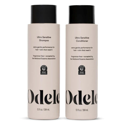 Odele Sulfatfreies Ultra-Sensitiv Shampoo & Conditioner Set für extra sanfte Reinigung und alle Haartypen, 2 x 390 ml