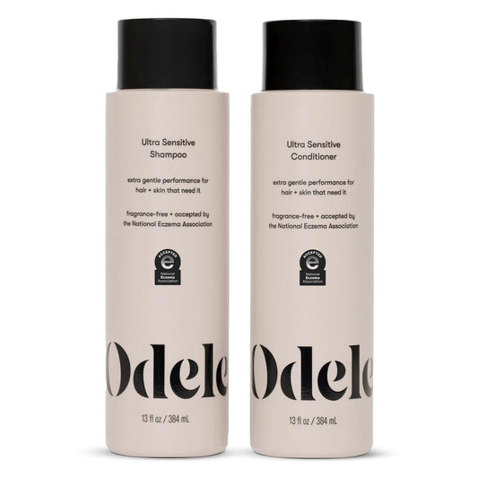 Odele Sulfatfreies Ultra-Sensitiv Shampoo & Conditioner Set für extra sanfte Reinigung und alle Haartypen, 2 x 390 ml