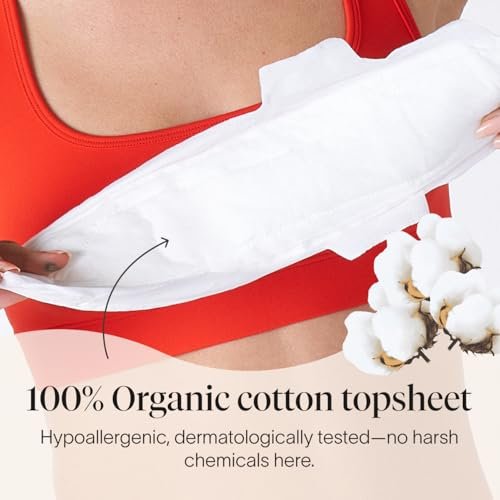 Cora 100% Bio-Baumwoll-Oberlage Binden Extra Stark für die Nacht (24 Stück)