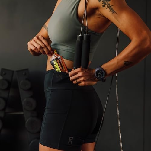 Honey Stinger Organic Salted Caramel Energy Gel, koffeinhaltig & glutenfrei, für Sport, Laufen und Leistung, Sporternährung für Zuhause & Fitnessstudio, vor und während dem Training, 12er Pack, 13,2 Unzen