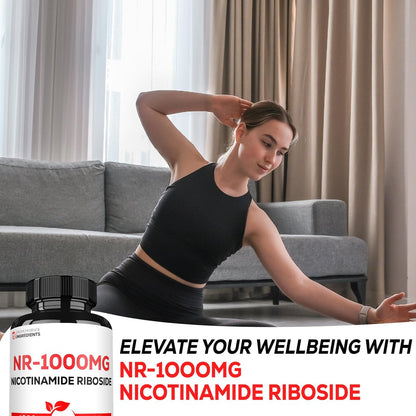 Satoomi NAD Nicotinamid Ribosid – NR 1000 mg Nahrungsergänzungsmittel, 60 Kapseln für 30 Tage