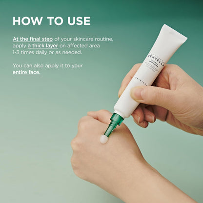 SKIN1004 Tea-Trica Spot Cream – Gezielte Pflege mit Centella Asiatica & Teebaumöl, Gesichtscreme zur Beruhigung von Problemzonen, Cica-Creme für einen klaren Teint, Koreanische Hautpflege, 20 ml