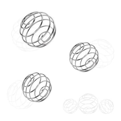 KASBEE Shaker Balls, 304 Edelstahl Mixer Balls für Shaker Cups, 1,2 Zoll und 1,9 Zoll, 3er-Pack