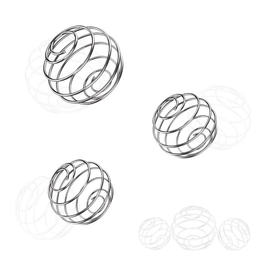 KASBEE Shaker Balls, 304 Edelstahl Mixer Balls für Shaker Cups, 1,2 Zoll und 1,9 Zoll, 3er-Pack