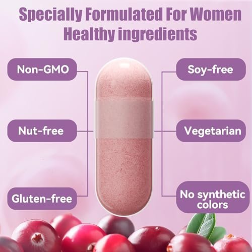 AnFamer Vaginale Probiotika für Frauen – pH-Gleichgewicht, gesunder Geruch & Flora, Harnwegsgesundheit mit Präbiotika & Lactobacillus-Mischung, 30 Milliarden KBE, 60 Kapseln