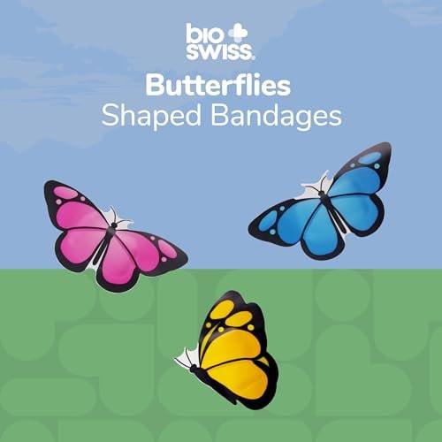 BioSwiss Butterfly Pflaster, selbstklebende Wundversorgung, 50 Stück in Metalldose, latexfrei, steril
