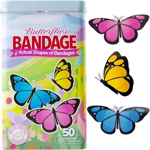 BioSwiss Butterfly Pflaster, selbstklebende Wundversorgung, 50 Stück in Metalldose, latexfrei, steril