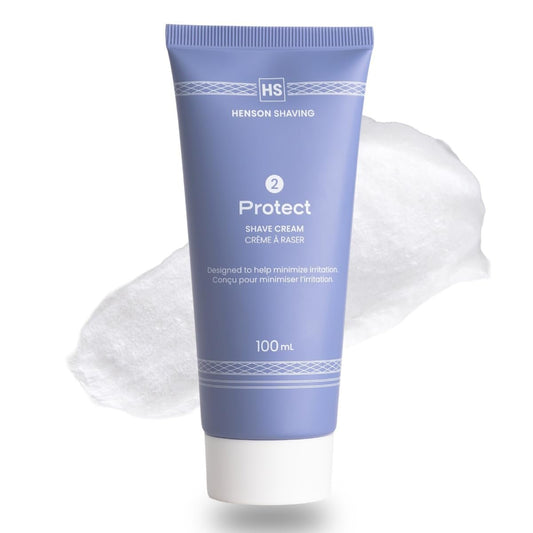 Henson Shaving Rasiercreme für Männer und Frauen – Sanft zur empfindlichen Haut, reichhaltiger Pflegeschaum gegen Rasurbrand und Schnitte, 100 ml