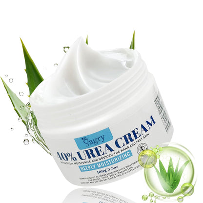 Sagry Urea Creme 40 Prozent für die Füße, maximale Stärke – Fußcreme für trockene, rissige Fersen, Füße, Knie, Ellbogen, Hände – Urea 40% Creme zur intensiven Feuchtigkeitsversorgung, Hornhautentfernung, Reparatur von Fersenrissen