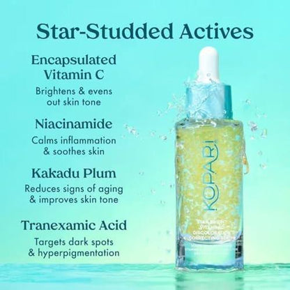 Kopari Star Bright Vitamin C Discoloration Correcting Serum mit Kakadu-Pflaume & Niacinamid – Für einen strahlenden, ebenmäßigen Teint, 50 ml