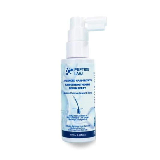 Peptide Haarwuchs Serum Spray mit Acetyl Tetrapeptid-3, Biotinoyl Tripeptid-1, Koffein und Süßholzwurzelextrakt - 2 Fl Oz