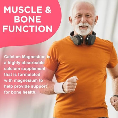 GrnLife Calcium Magnesium Zink Gummibärchen mit Vitamin D3, Zuckerfrei, Himbeergeschmack, 60 Stück