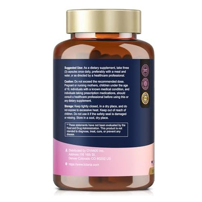Totaria Inositol Komplex für Frauen mit Vitamin D3, Folsäure, 40:1 Myo-Inositol & D-Chiro Inositol, 180 Kapseln, 60 Portionen, 2 Monate Vorrat