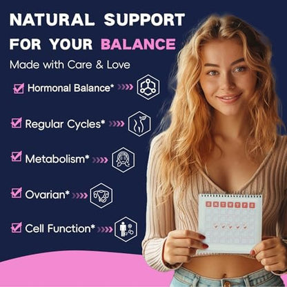 Totaria Inositol Komplex für Frauen mit Vitamin D3, Folsäure, 40:1 Myo-Inositol & D-Chiro Inositol, 180 Kapseln, 60 Portionen, 2 Monate Vorrat