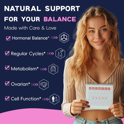 Totaria Inositol Komplex für Frauen mit Vitamin D3, Folsäure, 40:1 Myo-Inositol & D-Chiro Inositol, 180 Kapseln, 60 Portionen, 2 Monate Vorrat