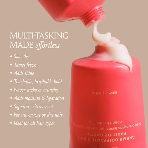 DAE Cactus Fruit 3-in-1 Styling Cream & Taming Wand – Bändigt fliegende Haare, glättet Frizz, stylt Ansätze (0,6 oz)