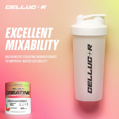 Cellucor Creatin-Pulver, Wassermelonengeschmack – Steigert Kraft, Muskelmasse & Ausdauer, mikronisiertes Creatin für schnelle Aufnahme, 5 g Creatin pro Portion, 50 Portionen