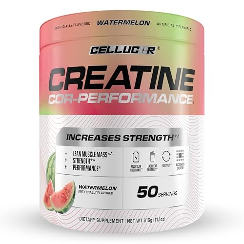 Cellucor Creatin-Pulver, Wassermelonengeschmack – Steigert Kraft, Muskelmasse & Ausdauer, mikronisiertes Creatin für schnelle Aufnahme, 5 g Creatin pro Portion, 50 Portionen
