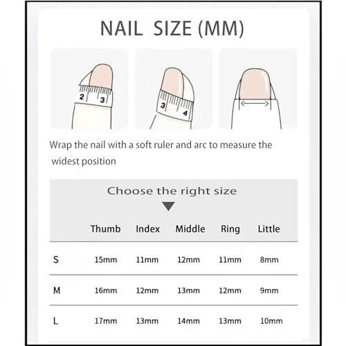 JIEADJIE Press On Nägel (100% Handgefertigt) – Mandelform, Tropfenförmig, Handbemalte Nagelkunst von Nageltechniker, Tägliche Version (Nude, Klein)