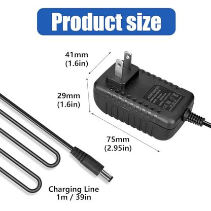 AC/DC 16,8V Massage Gun Ladegerät kompatibel mit LifePro Sonic, Sonic Mini, Fusion X, Sonic Pro, Youdgee H1 Mini, Mebak 3, Cryotex, jetbu – 16,8V 1A Netzteil, 1,5m Kabel