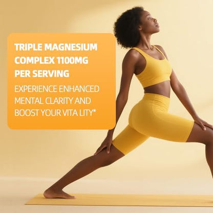 GREENPEOPLE Magnesium Glycinat Flüssig Tropfen - 17-in-1 Triple Magnesium Komplex mit Glycinat 400mg, Citrat 500mg, Taurat & L-Theanin für Ruhe, Muskeln & Schlaf - Ananasgeschmack, 118 ml