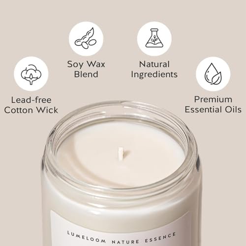 LUMELOOM Verlobungsgeschenk für Paare, Brautgeschenk, 9oz Lavendelduft Sojawachs-Kerze, Beste Verlobungskerze für Frauen, Braut, Verlobte, Junggesellinnenparty, Verlobungsparty-Dekoration