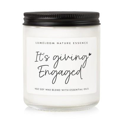LUMELOOM Verlobungsgeschenk für Paare, Brautgeschenk, 9oz Lavendelduft Sojawachs-Kerze, Beste Verlobungskerze für Frauen, Braut, Verlobte, Junggesellinnenparty, Verlobungsparty-Dekoration