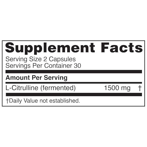 Nugenix Essentials L-Citrullin Supplement für verbesserte Durchblutung und Leistung - 1500 mg, 60 Kapseln