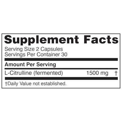 Nugenix Essentials L-Citrullin Supplement für verbesserte Durchblutung und Leistung - 1500 mg, 60 Kapseln