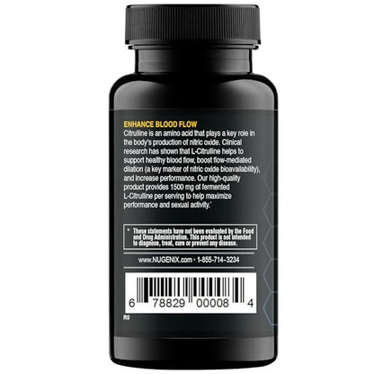 Nugenix Essentials L-Citrullin Supplement für verbesserte Durchblutung und Leistung - 1500 mg, 60 Kapseln