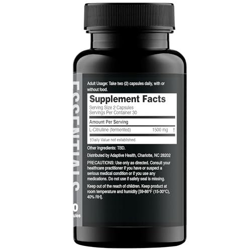 Nugenix Essentials L-Citrullin Supplement für verbesserte Durchblutung und Leistung - 1500 mg, 60 Kapseln