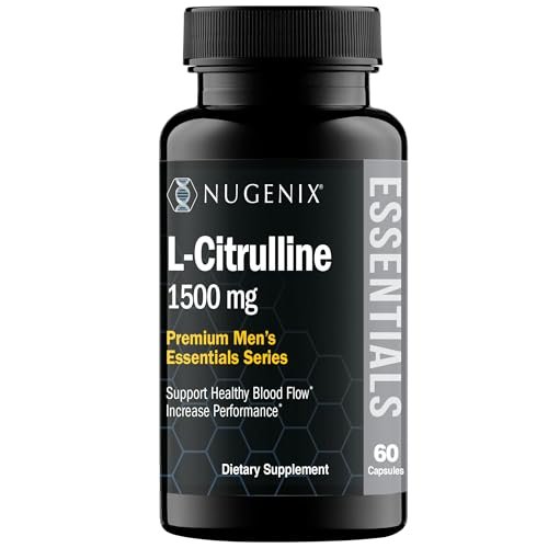 Nugenix Essentials L-Citrullin Supplement für verbesserte Durchblutung und Leistung - 1500 mg, 60 Kapseln
