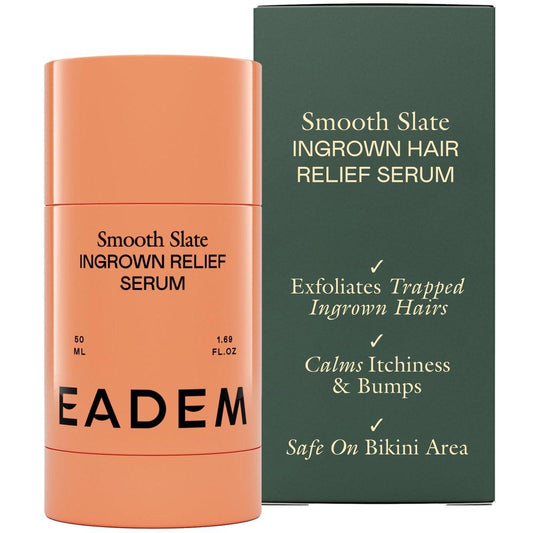 EADEM Smooth Slate Ingrown Hair Roller Serum – Gegen eingewachsene Haare, Pickel und dunkle Flecken – Mit AHAs und Tyrosinase – 50 ml