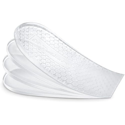 Dr.Tucker+ Fersenerhöhungen für Schuhe, 4-fach verstellbar, orthopädische Einlagen bei Beinlängendifferenz, 1/8" 1/4" 3/8" 1/2" (1 Paar, Größe S)