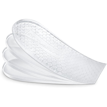 Dr.Tucker+ Fersenerhöhungen für Schuhe, 4-fach verstellbar, orthopädische Einlagen bei Beinlängendifferenz, 1/8" 1/4" 3/8" 1/2" (1 Paar, Größe S)