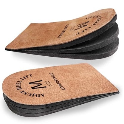 Fersenerhöhungen für Damen – Schuh Einlagen für Frauen – Fersenpolster & Fersenkissen bei Fersenschmerzen – Verstellbare Fersenerhöhung – 2er-Pack (M)