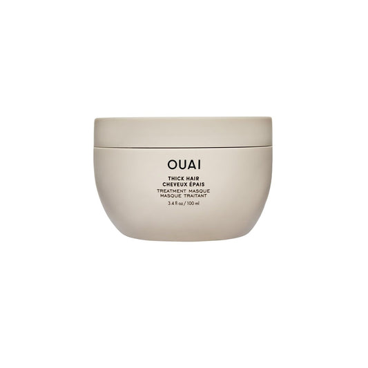 OUAI Thick Hair Mask – Pflegemaske mit Mandelöl, Olivenöl & hydrolysiertem Keratin für geschädigtes Haar – 3,4 oz