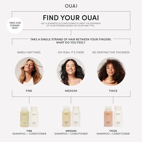 OUAI Thick Hair Mask – Pflegemaske mit Mandelöl, Olivenöl & hydrolysiertem Keratin für geschädigtes Haar – 3,4 oz