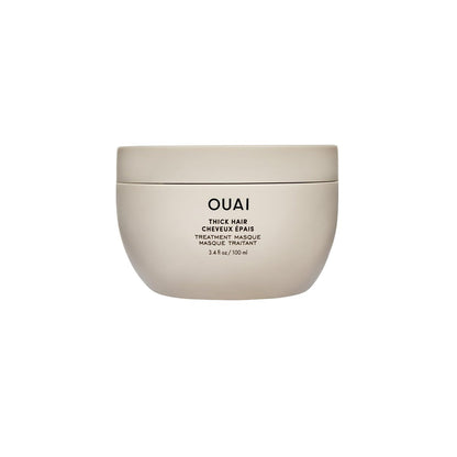 OUAI Thick Hair Mask – Pflegemaske mit Mandelöl, Olivenöl & hydrolysiertem Keratin für geschädigtes Haar – 3,4 oz