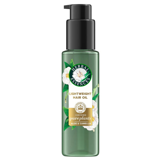 Herbal Essences Leichtes Haaröl mit Aloe und Kamelienblütenöl, zertifiziert reine Pflanzen, 95 ml