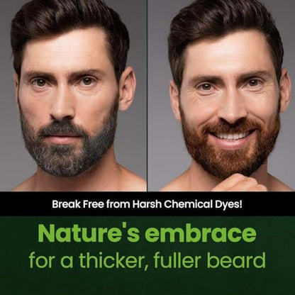 Herb Speedy Herb For Men Mustache & Beard Dye Nature Black (3er-Pack) – PPD-frei, ammoniakfrei, vegan mit natürlichen Inhaltsstoffen, sanft für empfindliche Haut