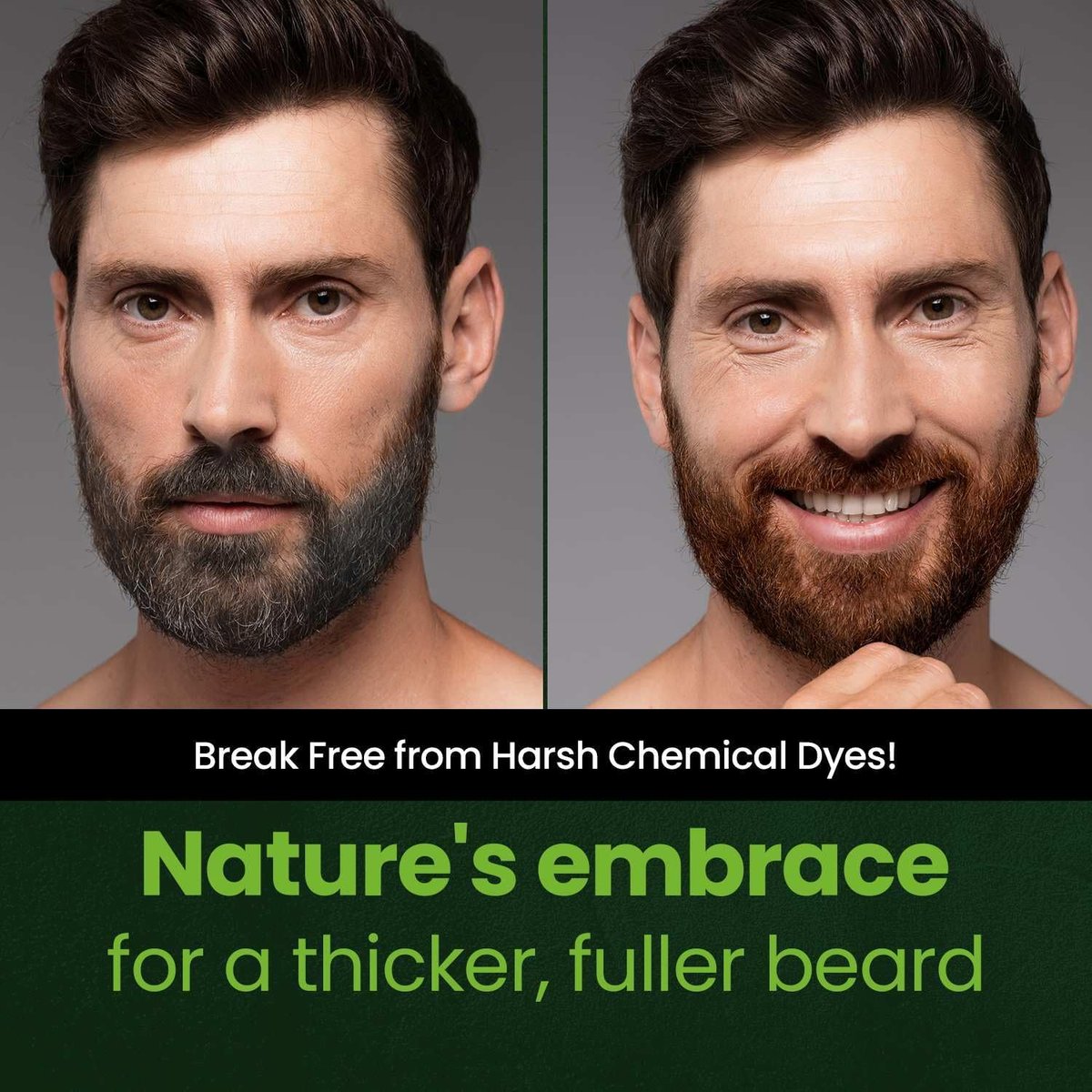 Herb Speedy Herb For Men Mustache & Beard Dye Nature Black (3er-Pack) – PPD-frei, ammoniakfrei, vegan mit natürlichen Inhaltsstoffen, sanft für empfindliche Haut