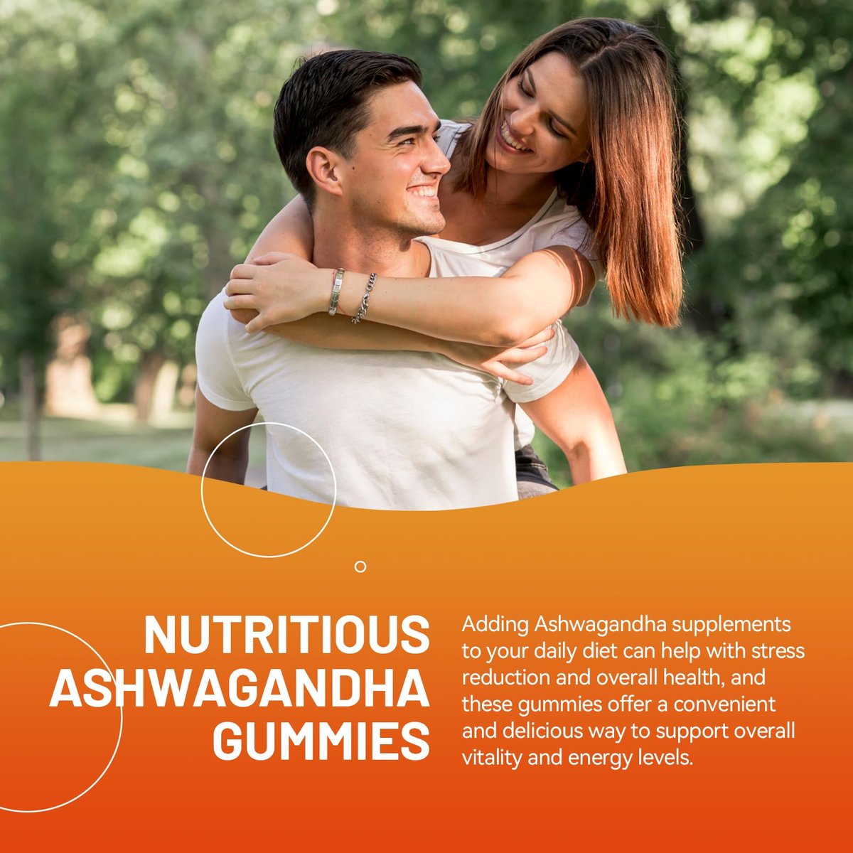EAZGOO Ashwagandha Gummies mit Vitamin D3, 3000 mg Extra Starkes Ashwagandha-Wurzelextrakt für Energie und Immununterstützung, Nicht-GVO, Erdbeergeschmack, 60 Stück