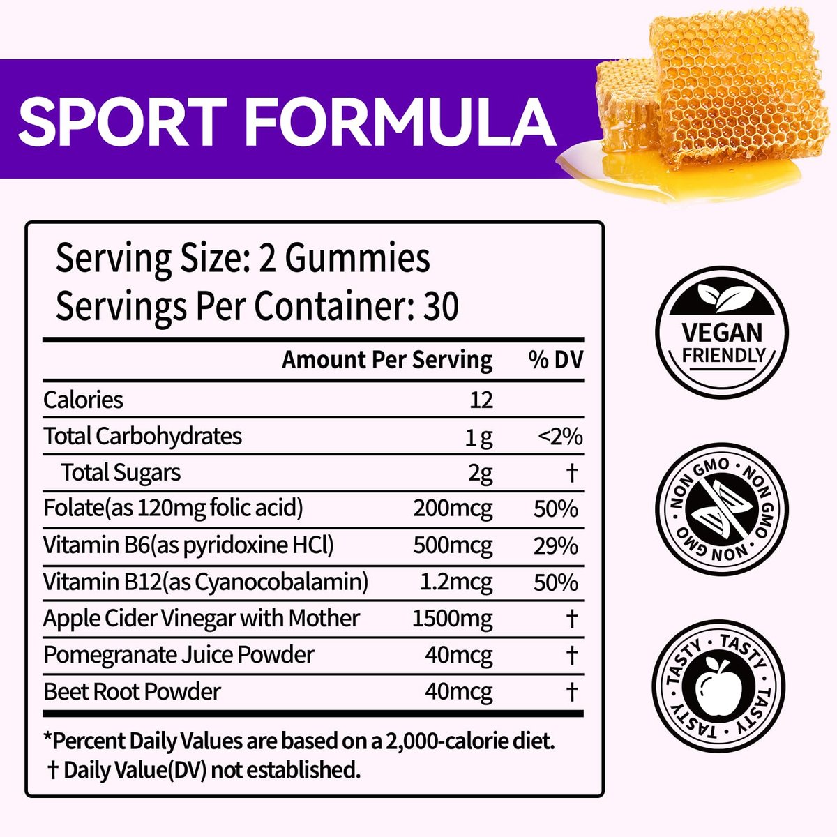 Keto ACV Gummies - 1500mg Apfelessig Gummibärchen mit Probiotika, B12 und Keto-Unterstützung, Entgiftung & Reinigung, GMO-frei & Vegan - 60 Stück