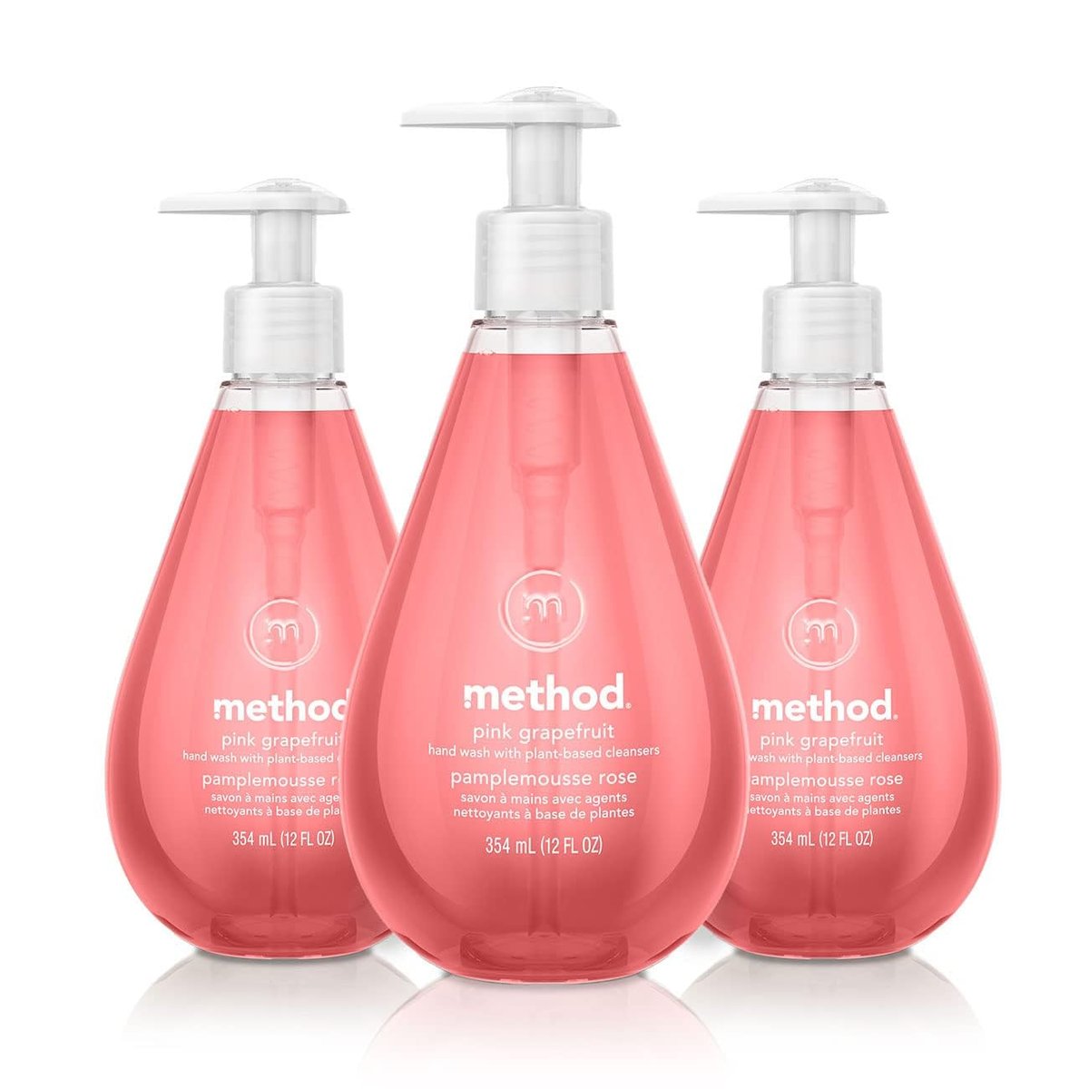Method Flüssigseife Gel Handseife, Pink Grapefruit, 12 Unzen (3er-Pack)