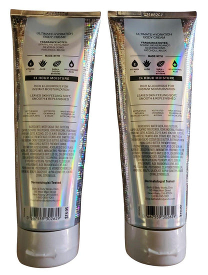 Bath & Body Works Platinum Ultimate Hydration Body Cream 8 Unzen (Pack mit 2)