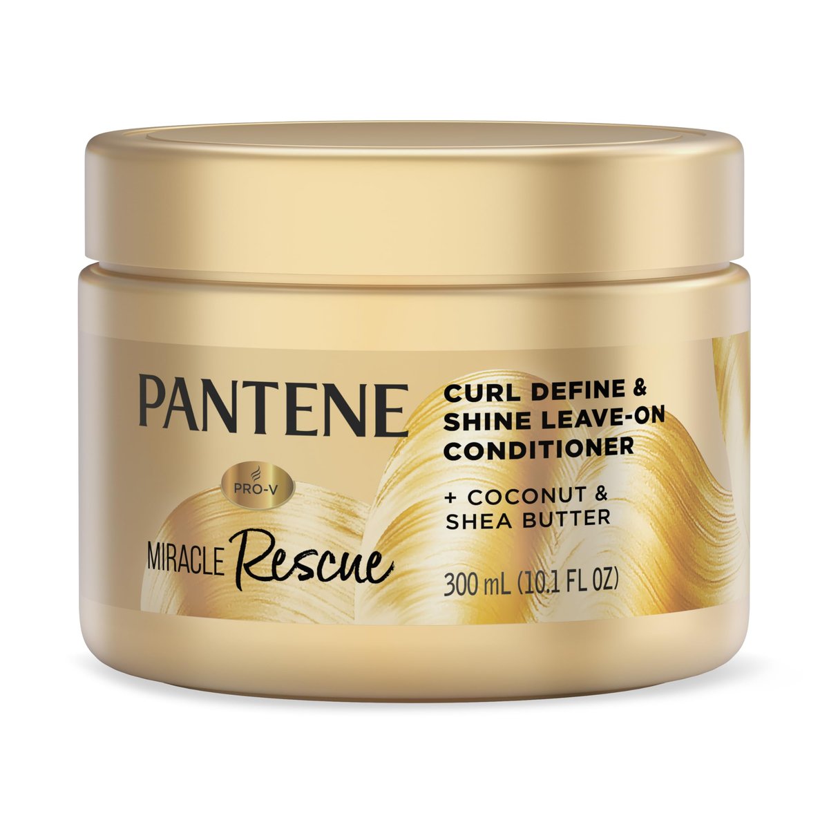 Pantene Miracle Rescue Curl Define & Shine Leave-On Conditioner, 10,1 FL OZ