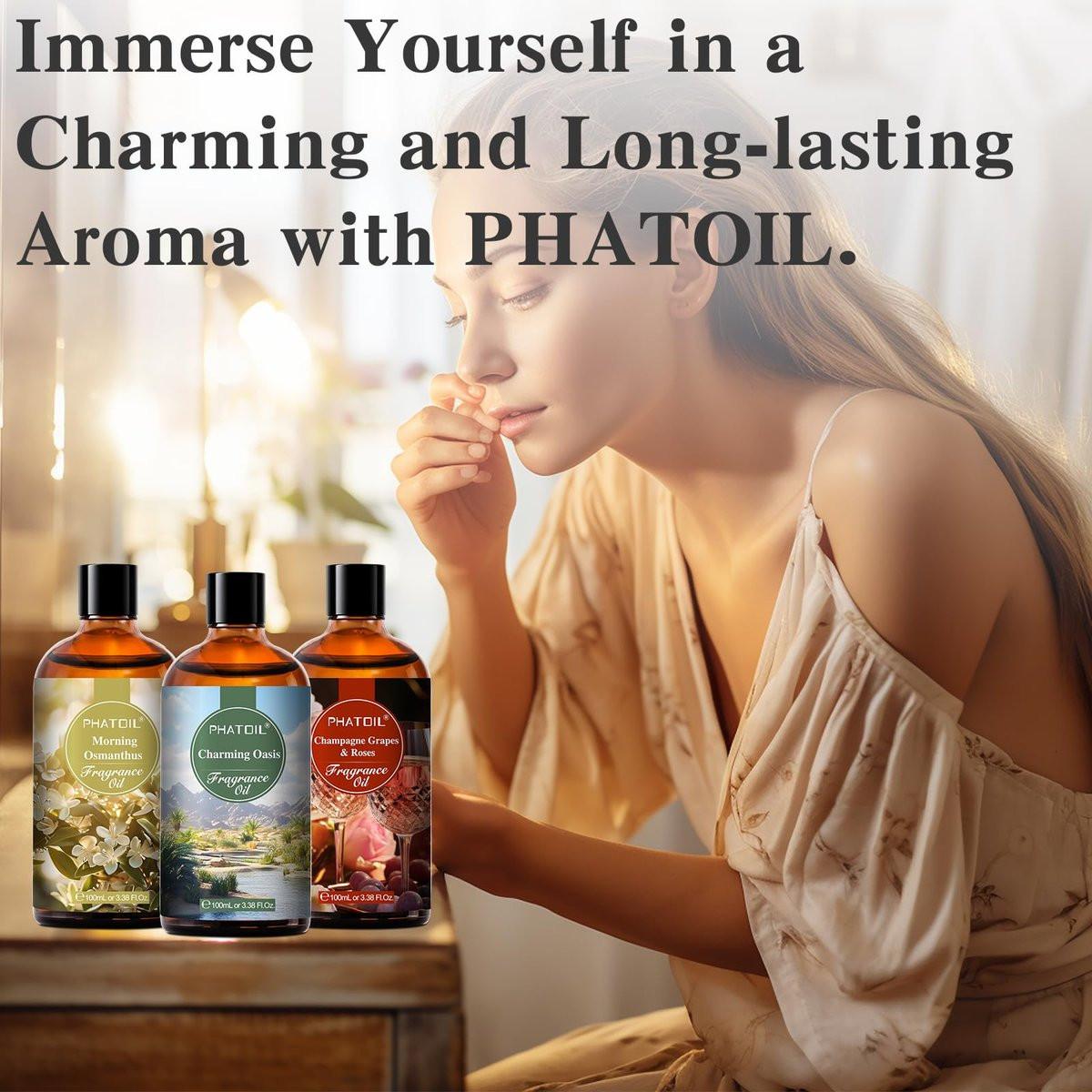 PHATOIL Golden Vintage No.1 Duftöl für Aromatherapie, 100 ml – Ätherisches Öl für Diffuser, Luftbefeuchter, Yoga, DIY Kerzen- und Seifenherstellung