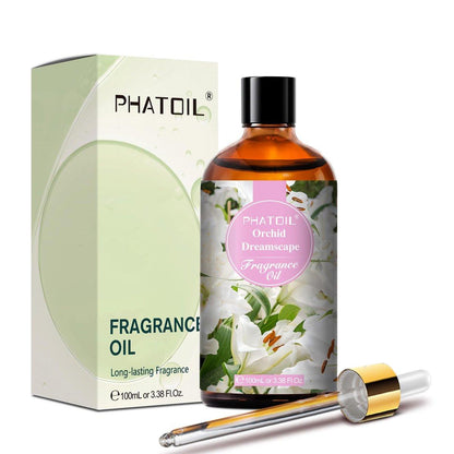PHATOIL Orchid Dreamscape Duftöl für Aromatherapie, 100 ml - Diffusoröl für Zuhause, ideal für Aromatherapie, Luftbefeuchter, Yoga, DIY Kerzen- und Seifenherstellung