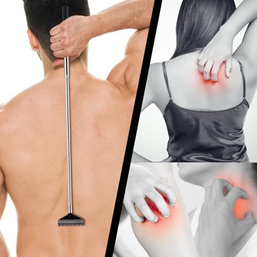 NICEMOVIC 6er-Pack Rückenkratzer für Männer und Frauen, Geschenke für Erwachsene, verlängerbarer Massagestab aus Edelstahl, Bulk-Rückenkratzer für Erntedankfest und Geburtstag